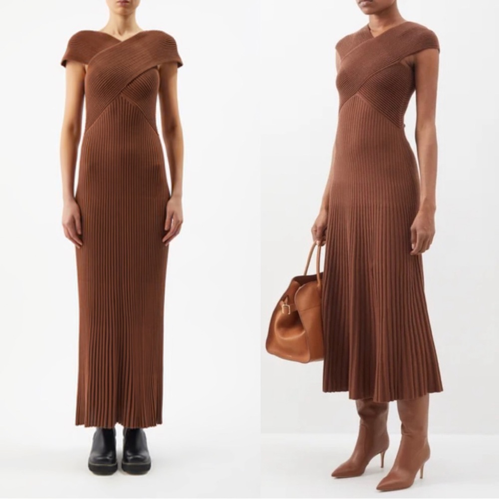 GABRIELA HEARST Eno Wool & Silk Maxi Dress